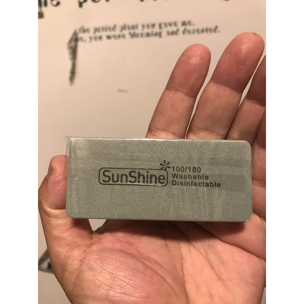 [Hàng mới về]Dũa Móng Cao Cấp Thương Hiệu SunShine 2 Mặt Siêu Nhám - Siêu Mịn