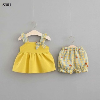 Set bộ quần chấm bi cho bé gái