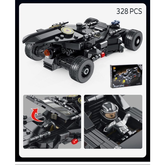 Lắp ráp 666037 666038 666039 Xe Batmobile Bat Tumbler * Batman