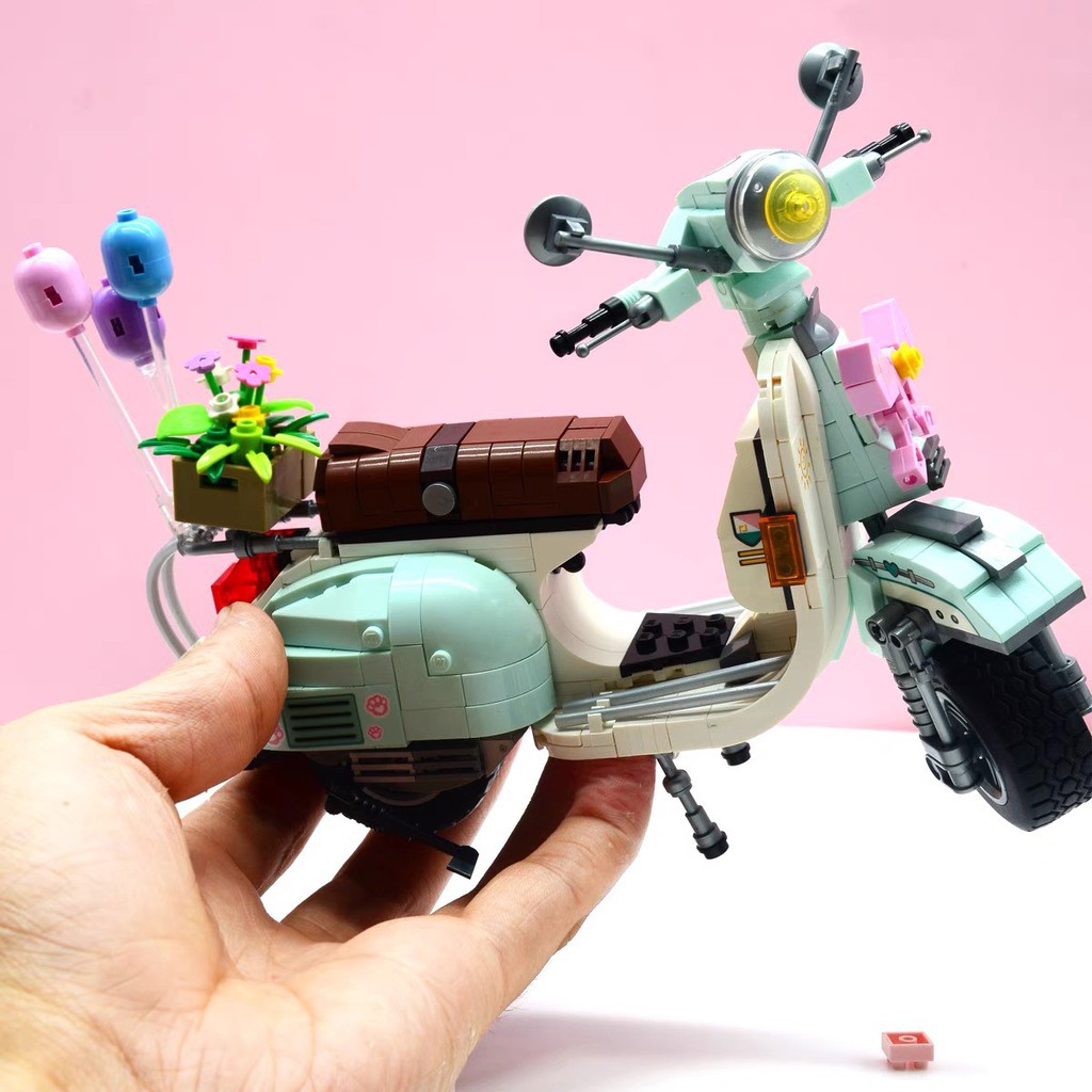 Đồ chơi xếp hình lắp ráp XE MÁY SCOOTER II NANOBLOCK
