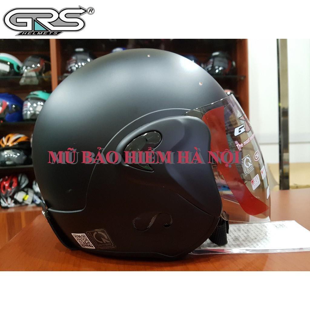 Mũ bảo hiểm 3/4 GRS kính dài nhiều màu