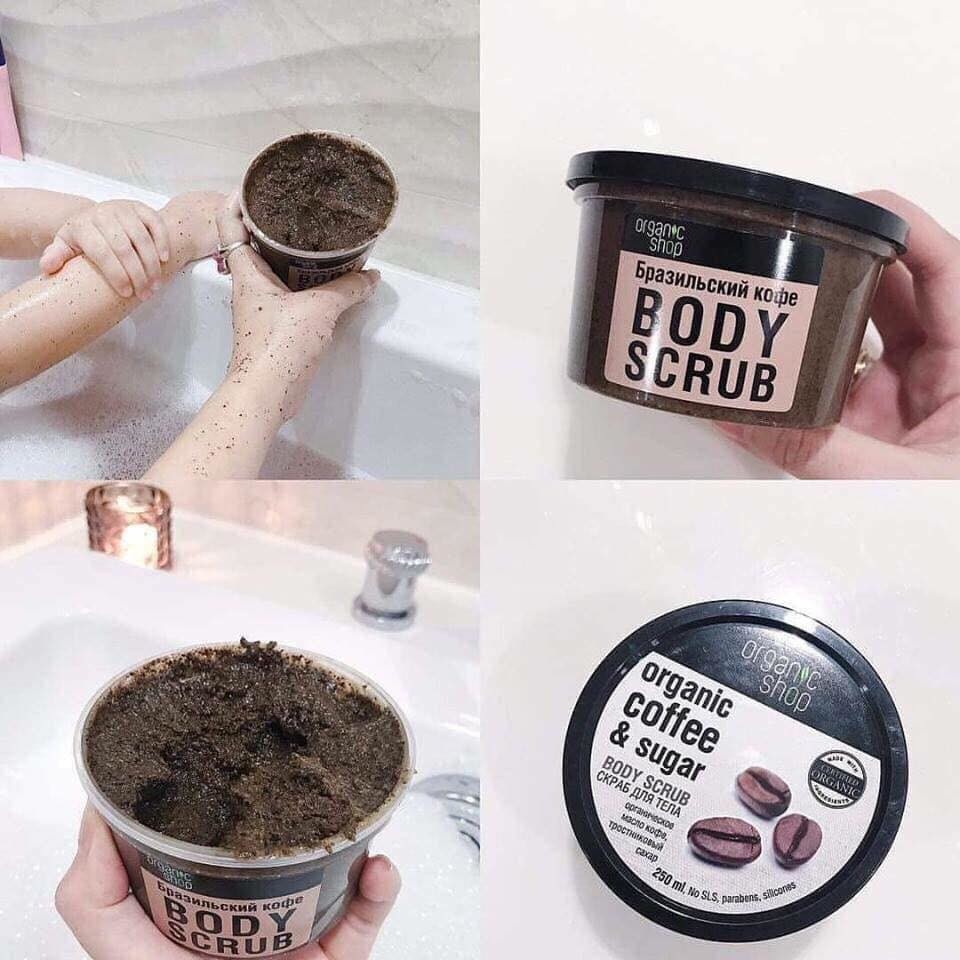 TẨY DA CHẾT TOÀN THÂN ORGANIC COFFEE &amp; SUGAR BODY SCRUB