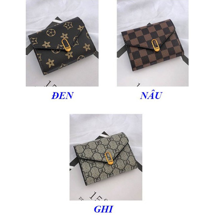 Bóp Ví Nữ Mini Ngắn Cầm Tay Khóa Lovely Phong Cách Hàn Quốc Sang Trọng CS02