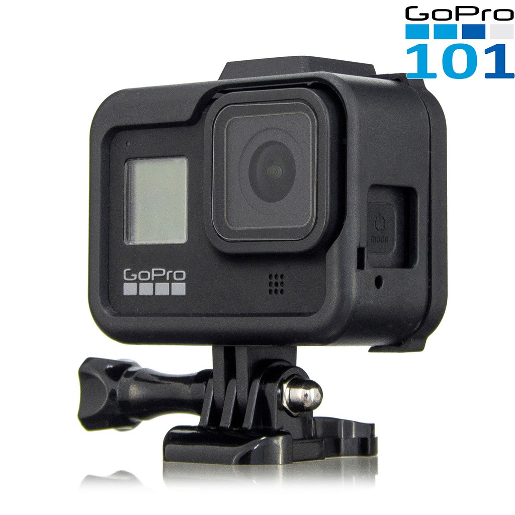 Case Thép CNC / Khung Nhựa bảo vệ cho Gopro 8 có chân ngàm hotshoe gắn phụ kiện media - GoPro101