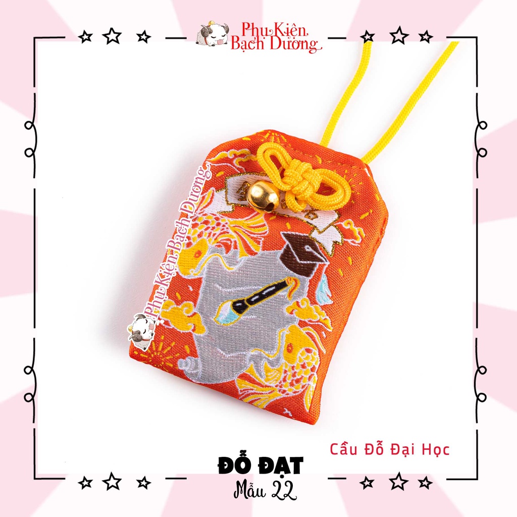 Túi Phước Yushou Đỗ Đạt mẫu 22 - Đỗ Đại Học - Kiểu Omamori Nhật Bản
