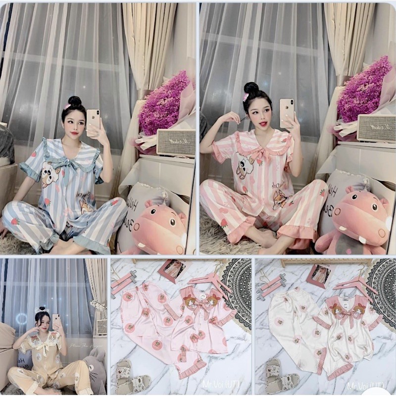 Pijama Cổ Bèo Latin Mac Sam Hot Hit
