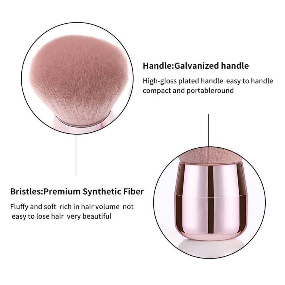 1 Cọ Trang Điểm Phấn Phủ / Phấn Má Hồng Sợi Lông Mềm Hình Nấm Dành Cho Bạn Nữ Mang Theo Du Lịch