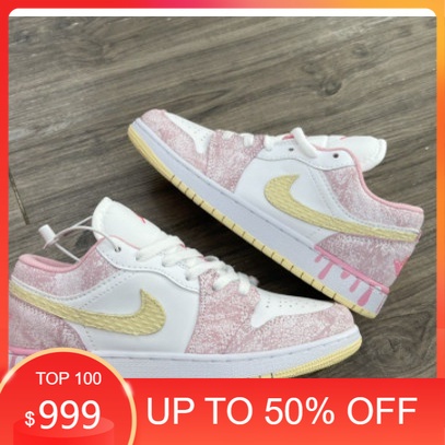 Giày Sneaker Nữ Cổ Thấp Giày Nike Air Jordan 1 JD 1 Low Hồng