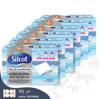 Combo 6 hộp Bông tẩy trang Silcot cơ bản 82 miếng/hộp