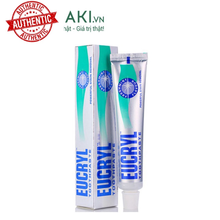 Kem Đánh Răng Làm Trắng Răng Hương Bạc Hà EUCRYL Tooth Paste