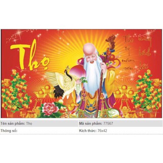 Tranh đính đá thư pháp fa423 100x60cm