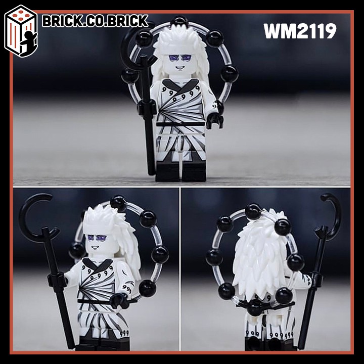 Đồ Chơi Lắp Ráp Anime Minifigure Naruto Lục Đạo Minato Uchiha Sasuke Rock Lee Might Guy Madara Zetsu WM6109