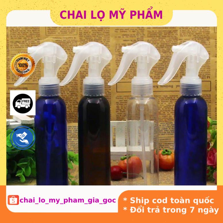 Chai Xịt Phun Sương ❤ GIÁ TỐT NHẤT ❤ Chai nhựa pet phun sương Vòi chuột 150ml,200ml,250ml,100ml rỗng chiết mỹ phẩm .