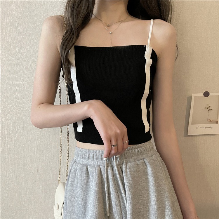 【ZHELIHANGFEI】 / Áo Yếm Không Tay Hở Lưng Xinh Xắn