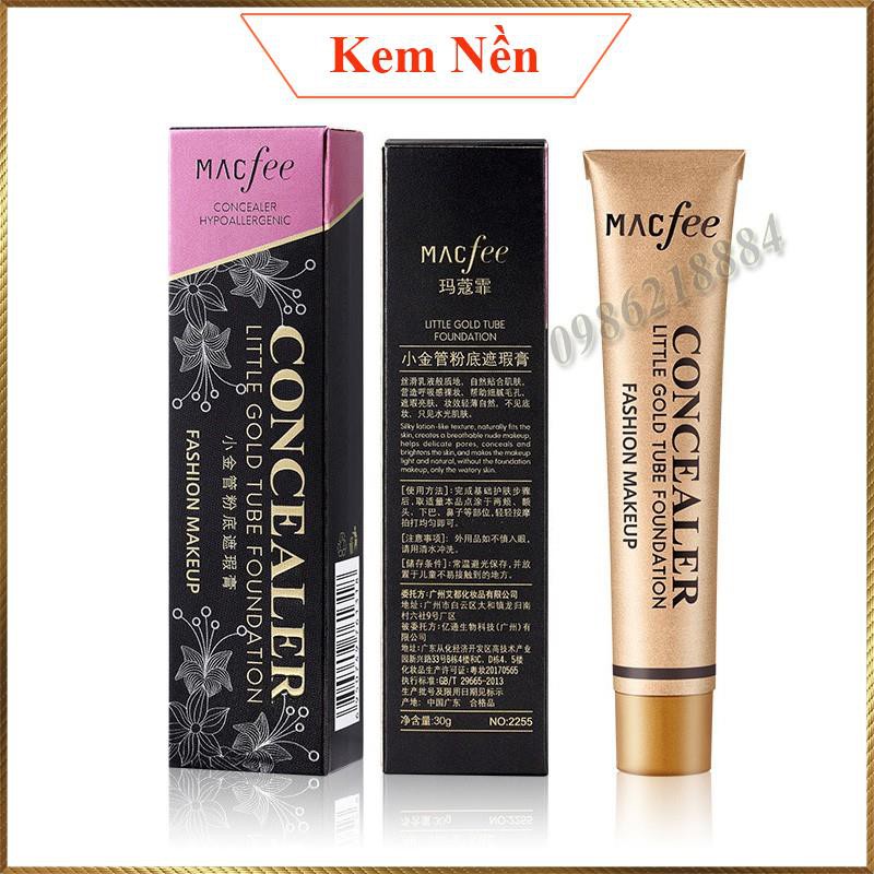 Kem nền che khuyết điểm toàn diện Macfee Concealer Hypoallergenic MCH2