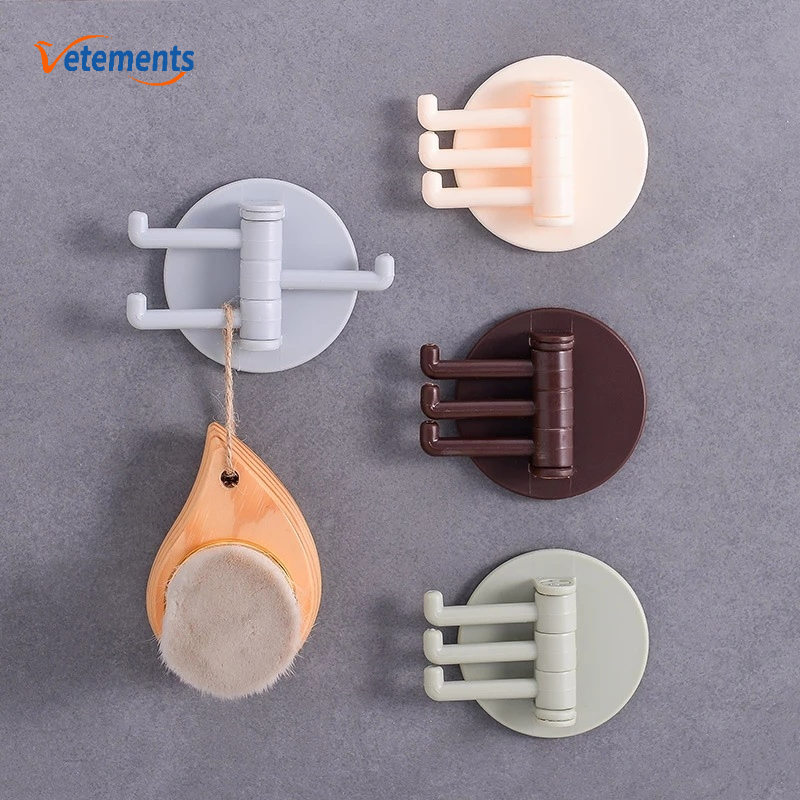 Móc treo khăn gắn tường bằng nhựa đa năng tiện dụng