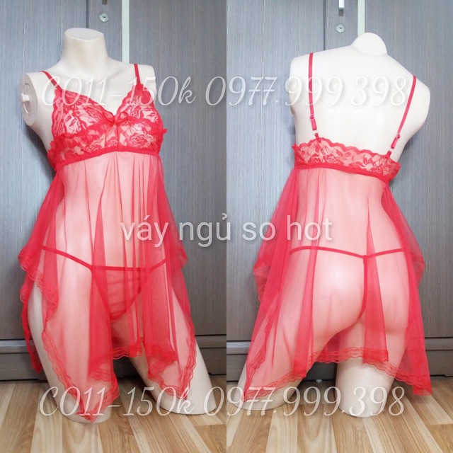 Váy ngủ voan sexy kèm quần lọt khe - SBT035 - Có sẵn | BigBuy360 - bigbuy360.vn