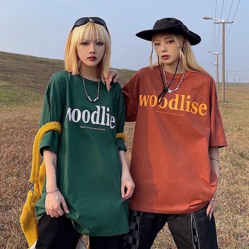 Áo thun tay lỡ unisex Woodlise