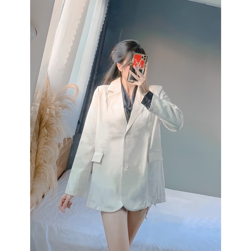 Áo blazer nữ YUNA cao cấp có nắp túi form rộng đứng form có đệm vai phong cách Hàn Quốc màu siêu hot, thời trang nữ YUNA