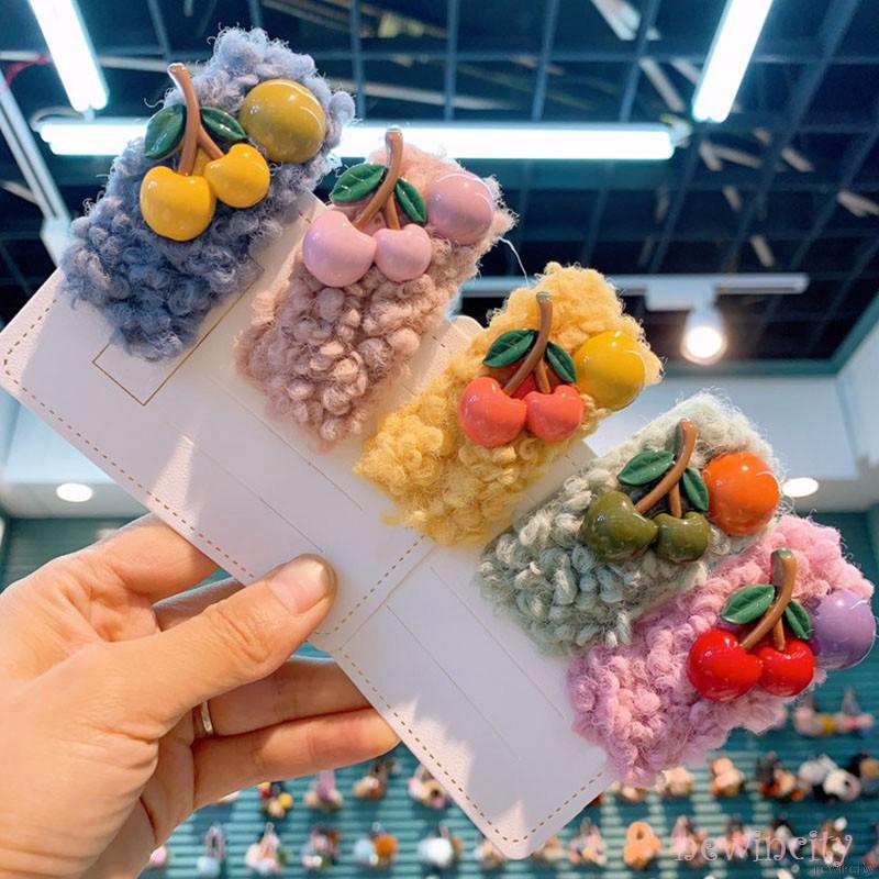 Kẹp tóc hình quả anh đào đáng yêu cho bé gái