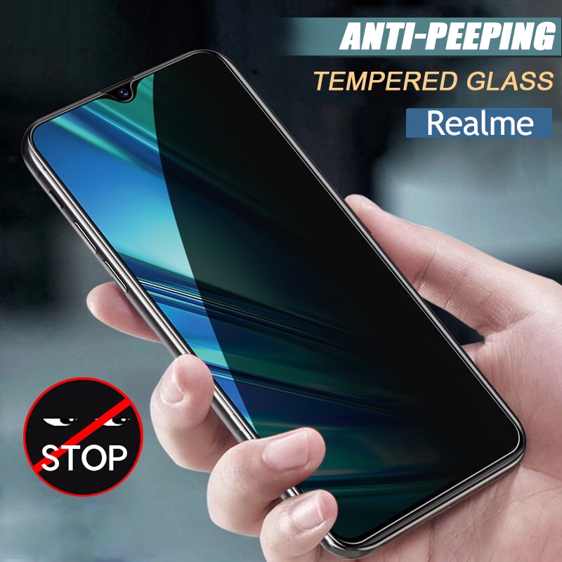 Kính Cường Lực chống nhìn trộm Realme C2 C3 C11 C12 C15 C17 5i 6i 7i 3 5 6 7 Pro