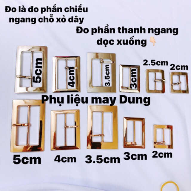 Khoá dây nịch bạc/ vàng