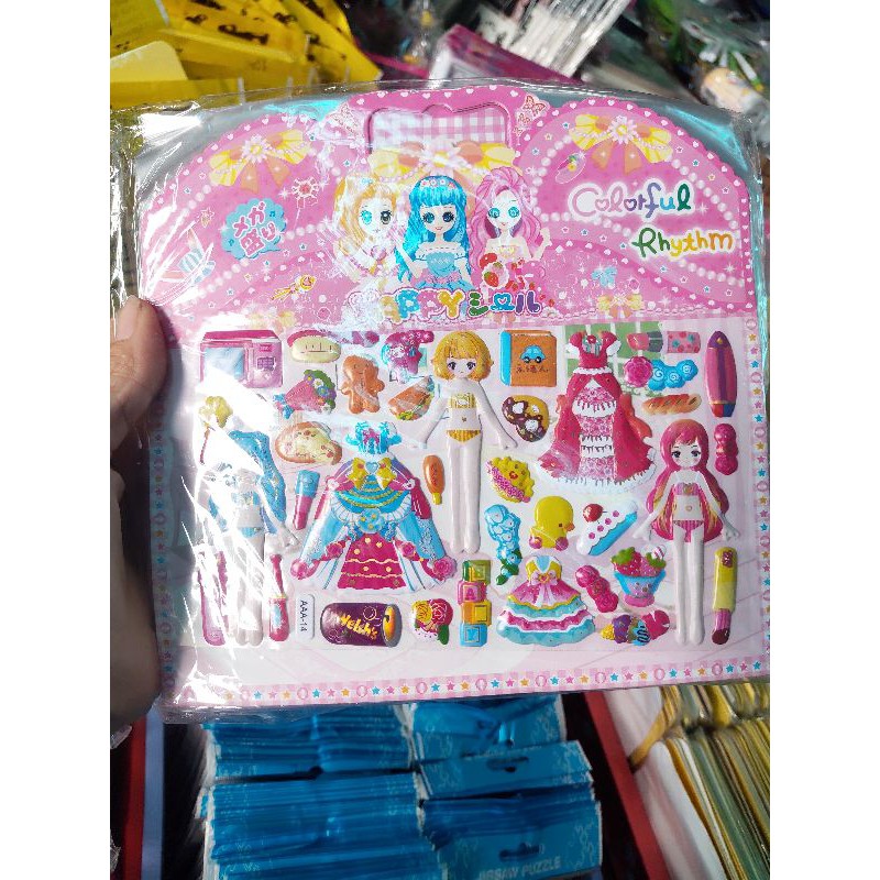 Sỉ 10 hình dán nổi cho bé