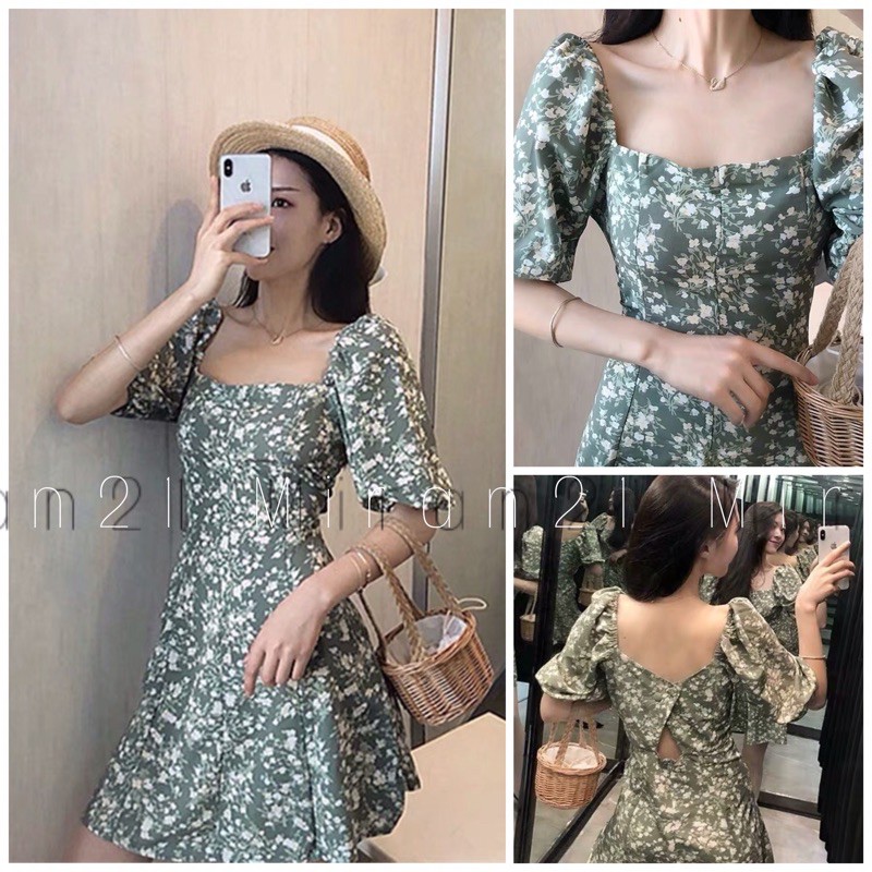 🌸Váy hoa nhí ZR xanh 🌸 ( ảnh thật , sẵn hàng)