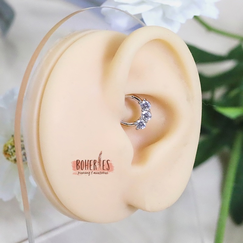 Boheries/Khuyên tai Daith/Septum bạc 925