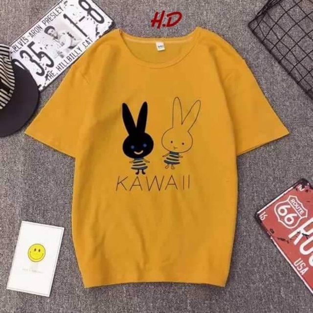 Áo phông KAWIL hai thỏ HDA0519