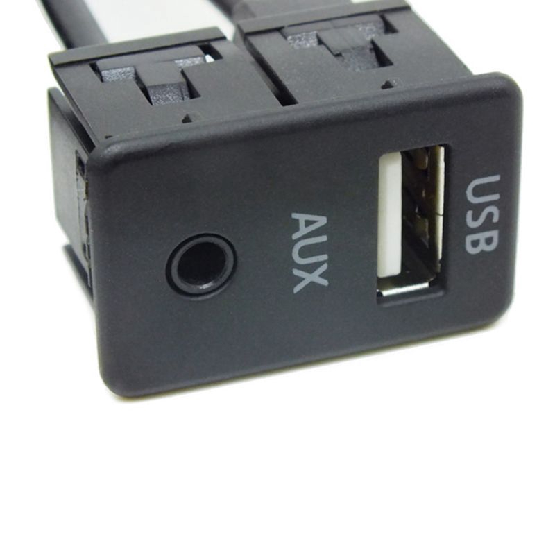 Dây cáp nối dài AUX cổng USB và 3.5mm dài 1.5m cho bảng điều khiển xe hơi