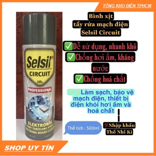 Chai Xịt 500ml SELSIL CIRCUIT Vệ Sinh Bo Mạch Điện Tử  (Thổ Nhĩ Kì)