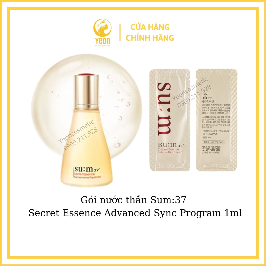 GÓI NƯỚC THẦN SUM 37 SECRET ESSENCE CẢI THIỆN MỌI VẤN ĐỀ VỀ DA_𝐘𝐄𝐎𝐍 𝐋𝐔𝐗𝐔𝐑𝐘 𝐂𝐎𝐒𝐌𝐄𝐓𝐈𝐂𝐒