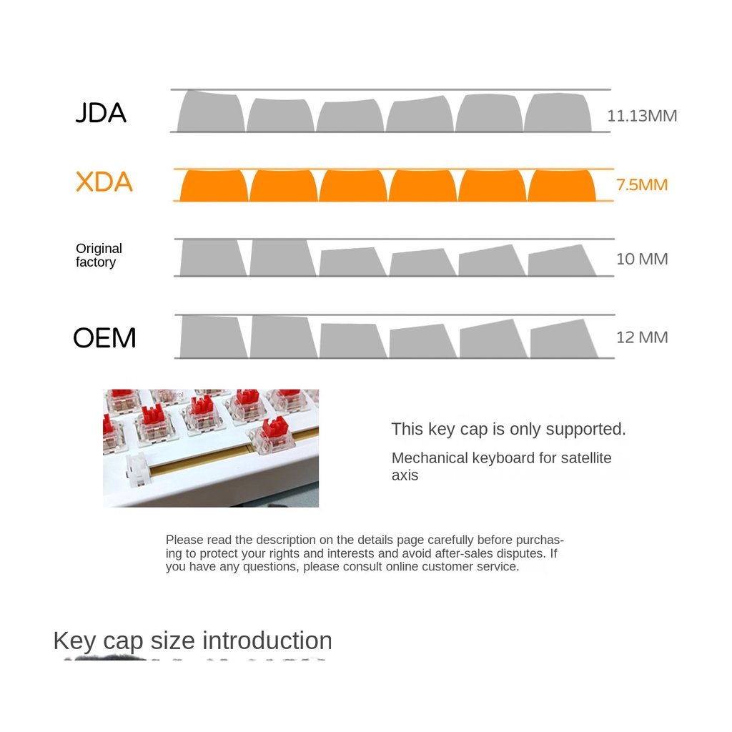 Hộp Quà Tặng Bàn Phím Cơ rick and morty XDA profile Năm Mặt PBT Tùy Chỉnh