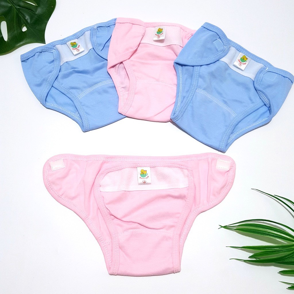 Quần đóng bỉm baby Leo size 1,2,3 cho bé 3 đến 8kg chất liệu 100% cotton,mềm mại QB01 BamBee Mart