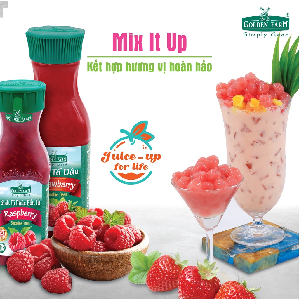 Sinh Tố Phúc Bồn Tử Golden Farm 500ml/ 1L