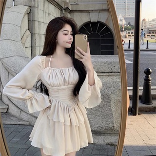 VÁY XOÈ HỞ LƯNG ~ SẴN ĐEN~ QCCC