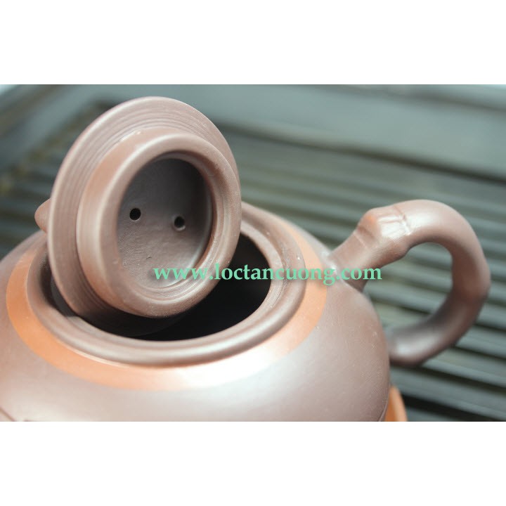 Ấm Bát Tràng Trúc Đào Nhỏ (220ml) - Lộc Tân Cương
