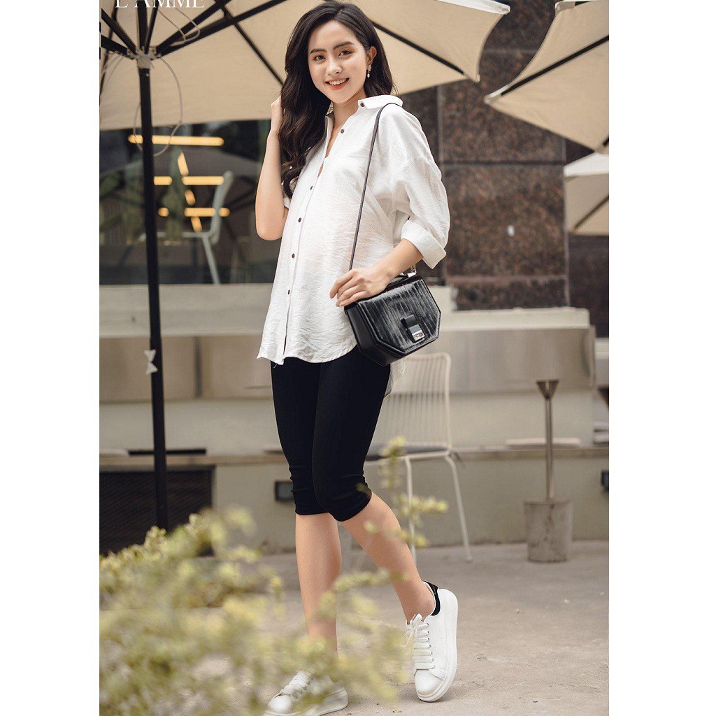 Quần lửng bầu, quần bầu ngố legging - Chất umi cotton mềm đẹp co dãn 4 chiều - đủ size đến 90kg