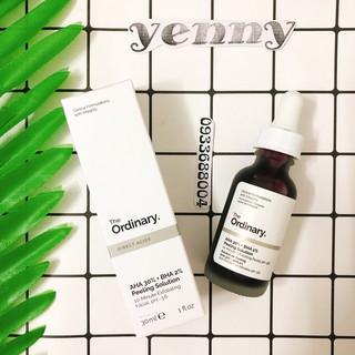 Tinh Chất Tẩy Tế Bào Chết Hóa Học The Ordinary AHA 30% + BHA 2% Peeling Solution 30ml