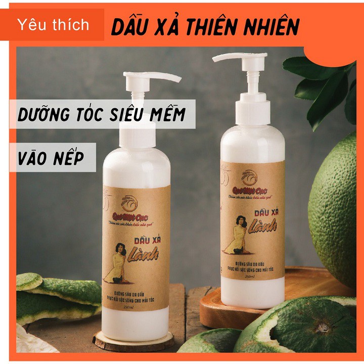 COMBO DẦU GỘI BỒ KẾT - XẢ LÀNH - QUÊ 1 CỤC organic