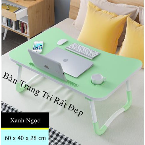 Bàn học gấp gọn thông minh HÀNG NHẬP KHẨU LOẠI 1 ( khe cắm ipad + cốc đựng ly | BigBuy360 - bigbuy360.vn