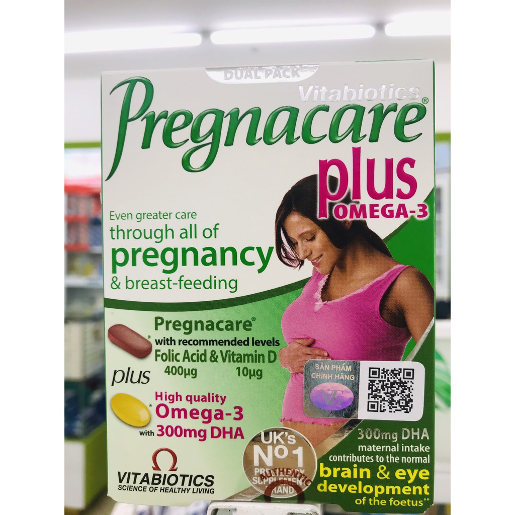 Vitamin tổng hợp Pregnacare Plus Omega 3 Vitabiotics hộp 56 viên