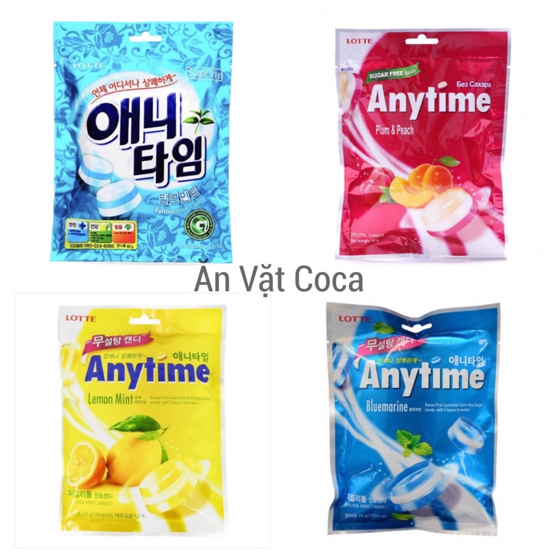 KẸO LOTTE ANYTIME BẠC HÀ 60G