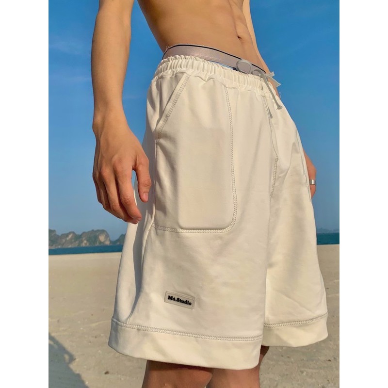 [Mã SKAMA06 giảm 8% TỐI ĐA 50K đơn250K] Quần short chỉ ngược 4 màu - M4.Studio | BigBuy360 - bigbuy360.vn