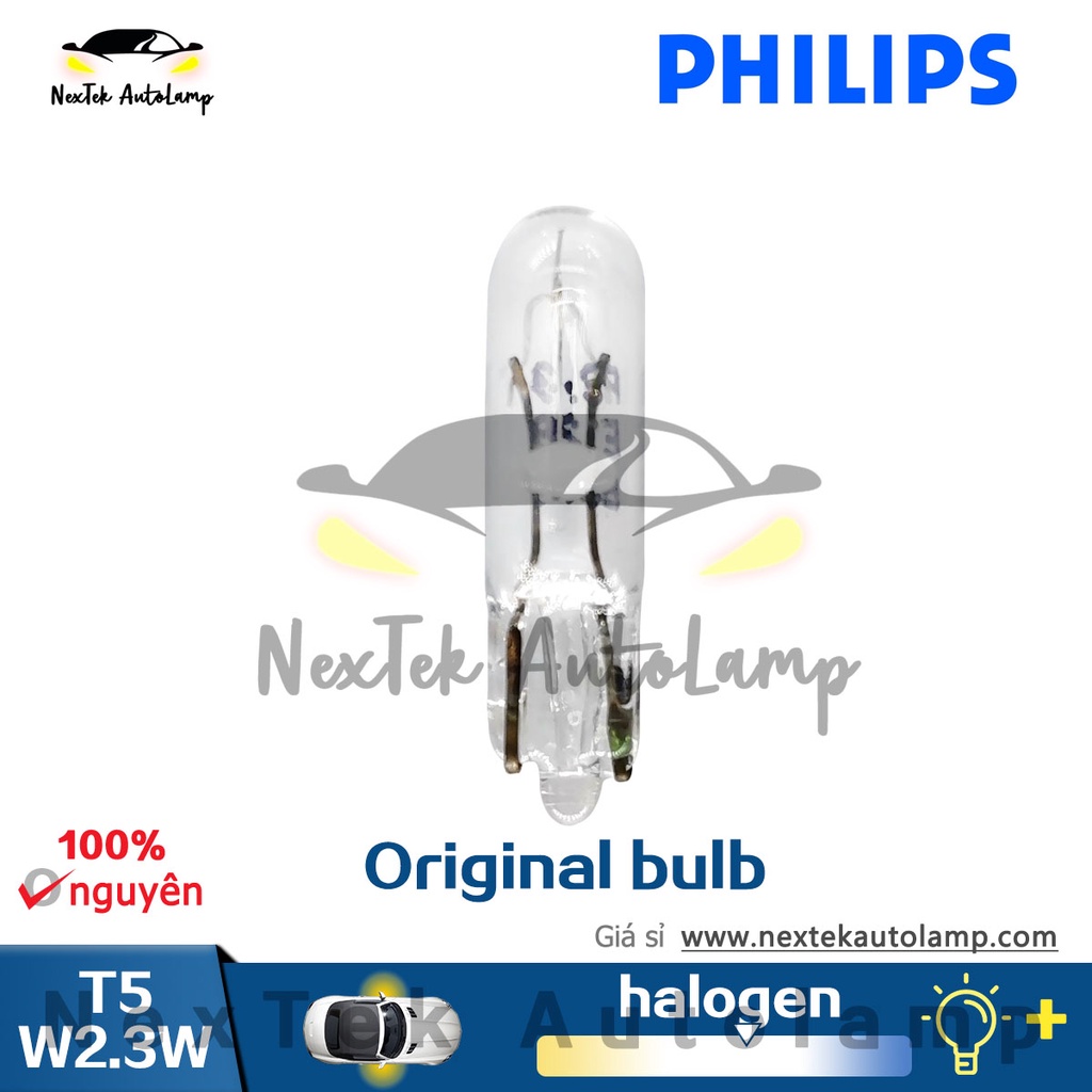 Philips T5 W2.3W 12061 12V W2X4.6d Đèn tín hiệu gốc tiêu chuẩn Đèn tín hiệu gốc Xe buýt & Xe tải