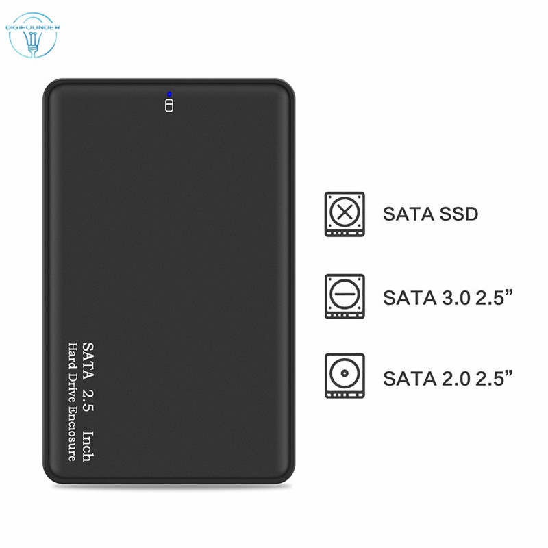 Hộp chứa ổ cứng di động DG 2.5" màu đen cổng SATA sang cổng USB 3.0 | BigBuy360 - bigbuy360.vn