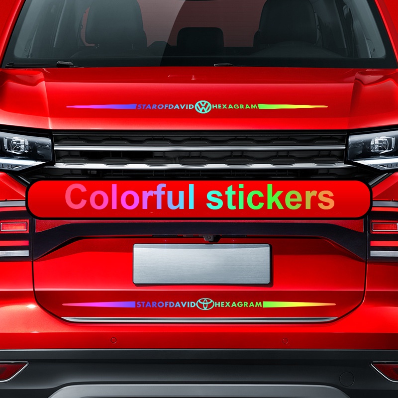 Miếng Dán Logo Phản Quang Nhiều Màu Chống Thấm Nước Cho Xe Hơi