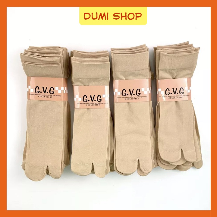 Set 5 Đôi - 10 Đôi Tất Vớ Xỏ Ngón GVG Cotton Dày Dặn Khử Mùi Chống Nắng - Dumi Shop