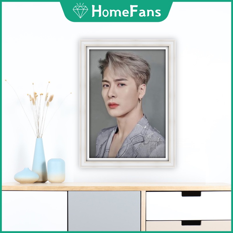 Bộ Dụng Cụ Làm Tranh Đính Đá 5D Họa Tiết Nửa Người Độc Đáo Kích Thước 30x40cm DIY Dùng Trang Trí